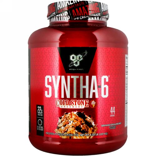 BSN, シンサ-6、Cold Stone Creamery、ジャーマンチョコレートケーキ、4.56 lb (2.07 kg)