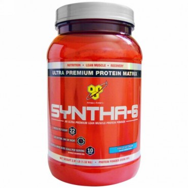 BSN, シンサ-6、プロテインパウダー ドリンク ミックス、バニラアイスクリーム、2.91 lbs (1.32 kg) (Discontinued Item)