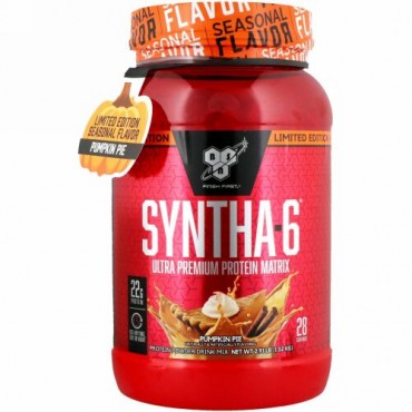 BSN, シンサ-6、超プレミアムプロテインマトリックス、パンプキンパイ、2.91 lb (1.32 kg) (Discontinued Item)