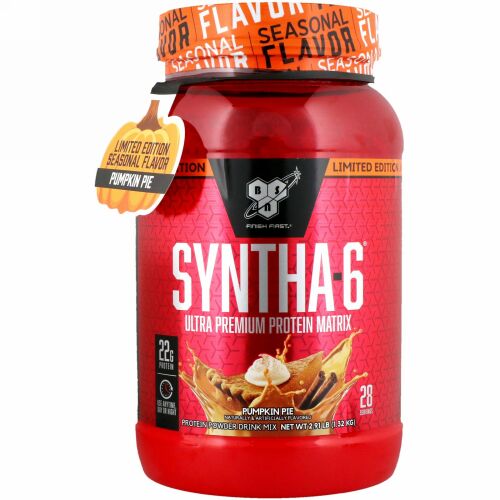 BSN, シンサ-6、超プレミアムプロテインマトリックス、パンプキンパイ、2.91 lb (1.32 kg) (Discontinued Item)