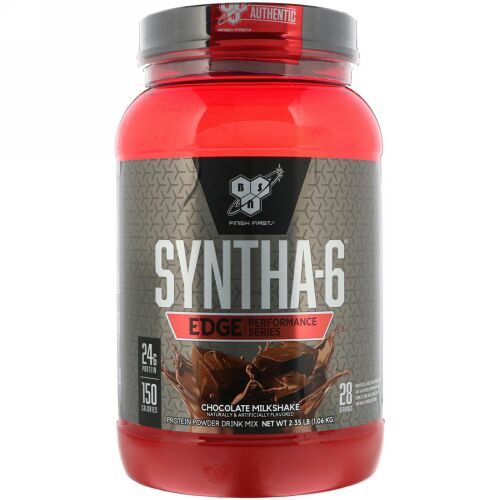 BSN, シンサ6エッジ、 プロテイン パウダー ドリンク ミックス、 チョコレートミルクシェイク フレーバー、 2.35 lb (1.06 kg) (Discontinued Item)