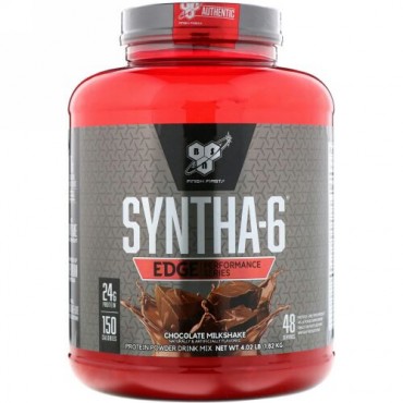 BSN, シンサ-6エッジ、プロテイン粉末ドリンクミックス、チョコレートミルクシェイク、4.02 lb (1.82 kg)