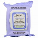 Babo Botanicals, 3-in-1　カーミング＆スージング・顔、手、ボディ向けクレンジング・ワイプ、フレンチ・ラベンダー＆メドウシート、湿気を含むクロス30枚 (Discontinued Item)