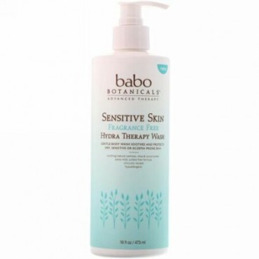 Babo Botanicals, ハイドラセラピーウォッシュ、敏感肌用、フレグランスフリー、16 fl oz (473 ml) (Discontinued Item)