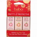Babo Botanicals, Pretty & Protective, Lip Tint Conditioner Trio, SPF 15, 3 Pack, 0.15 oz (Each) (Discontinued Item)