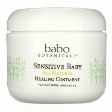 Babo Botanicals, 敏感肌ベビー用、オールナチュラル、ヒーリングオイントメント（軟膏）、4 oz (113 g) (Discontinued Item)