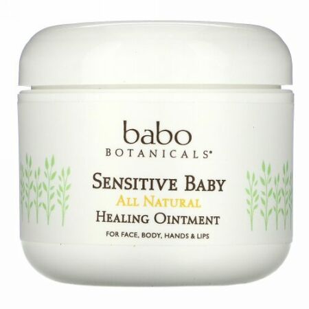 Babo Botanicals, 敏感肌ベビー用、オールナチュラル、ヒーリングオイントメント（軟膏）、4 oz (113 g) (Discontinued Item)