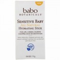 Babo Botanicals, 敏感肌赤ちゃん用、オールナチュラル保湿スティック、0.6 oz (17 g) (Discontinued Item)