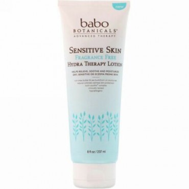 Babo Botanicals, 敏感肌用、ハイドラセラピーローション、フレグランスフリー、8 fl oz (237 ml) (Discontinued Item)