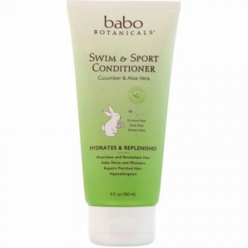 Babo Botanicals, スイム & スポーツコンディショナー、キュウリアロエベラ、6液量オンス (180 ml)