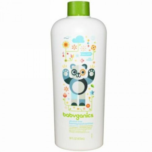 BabyGanics, ザ･ジャーミネイター, フォーミング・ハンドサニタイザー, エコ詰め替え用,  アルコールフリー, 無香料, 液量オンス (473 ml) (Discontinued Item)