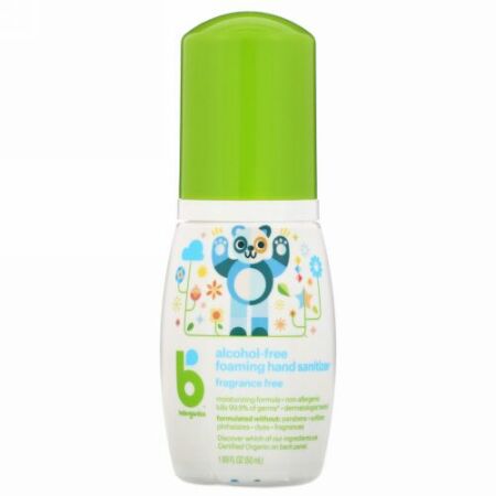 BabyGanics, ザ･ジャーミネイター、泡立ちハンドサニタイザー、アルコールフリー、無香、1.69 fl oz (50 ml) (Discontinued Item)