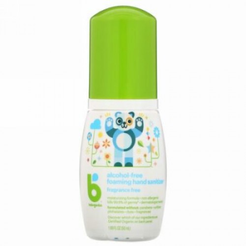 BabyGanics, ザ･ジャーミネイター、泡立ちハンドサニタイザー、アルコールフリー、無香、1.69 fl oz (50 ml) (Discontinued Item)