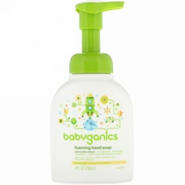 BabyGanics, Foaming Hand Soap, Chamomile Verbena, 8 fl oz (236 ml) (Discontinued Item)