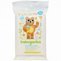 BabyGanics, ハンド&フェイスワイプ、無香料、30枚 (Discontinued Item)