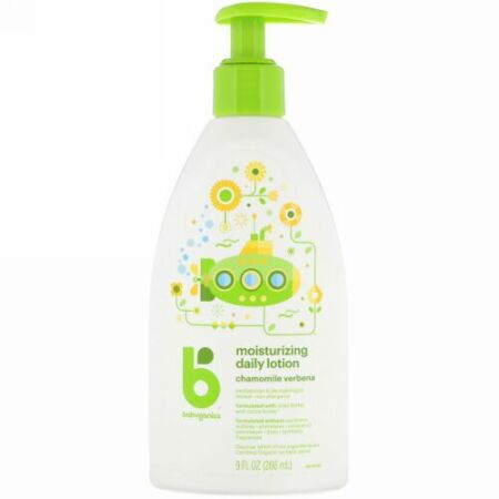 BabyGanics, 保湿デイリーローション、 カモミール バーベナ、 9 fl oz (266 ml) (Discontinued Item)