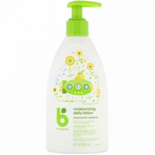 BabyGanics, 保湿デイリーローション、 カモミール バーベナ、 9 fl oz (266 ml) (Discontinued Item)