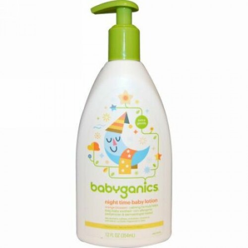 BabyGanics, ナイトタイム ベイビーローション、 オレンジブロッサム、 12 fl oz (354 ml) (Discontinued Item)
