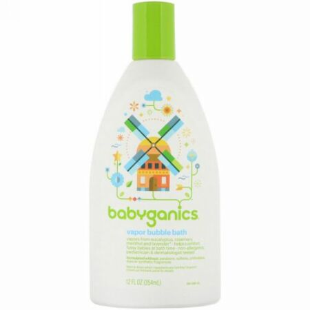 BabyGanics, ベイパー バブルバス、 12 fl oz (354 ml) (Discontinued Item)