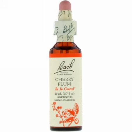 Bach, オリジナルフラワー レメディ、 チェリー プラム、 0.7 fl oz (20 ml)