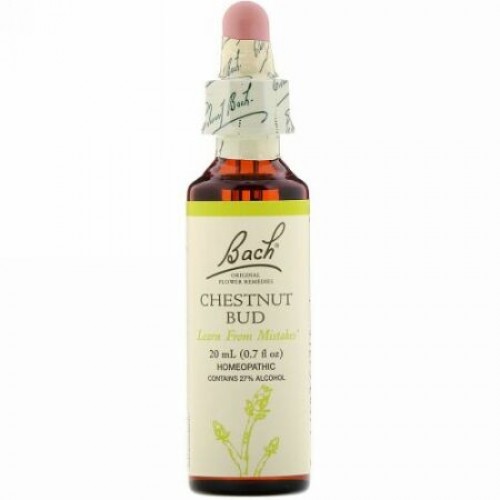 Bach, オリジナルフラワー レメディ、 チェストナット バッド、 0.7 fl oz (20 ml)