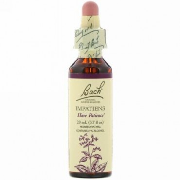 Bach, オリジナルフラワー レメディ、インパチェンス、 0.7 fl oz (20 ml)