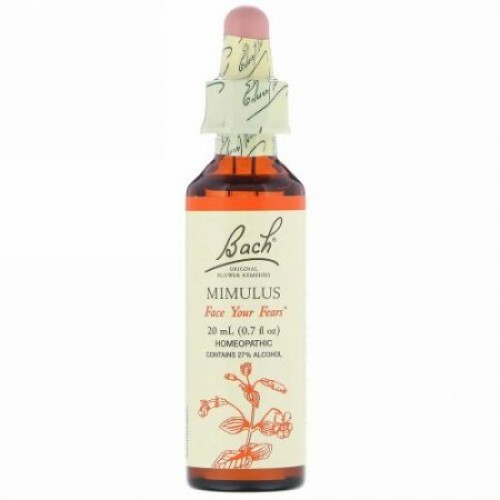 Bach, Original Flower Remedies, Mimulus, 0.7 fl oz (20 ml)