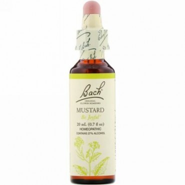 Bach, Original Flower Remedies, Mustard, 0.7 fl oz (20 ml)