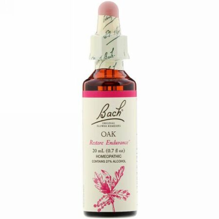 Bach, オリジナルフラワー レメディ、 オーク、 0.7 fl oz (20 ml)