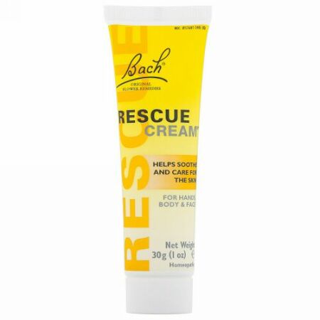 Bach, オリジナルフラワーレメディ、レスキュークリーム、30g（1oz）