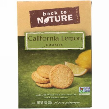 Back to Nature, カリフォルニアレモンクッキー, 9オンス (255 g) (Discontinued Item)