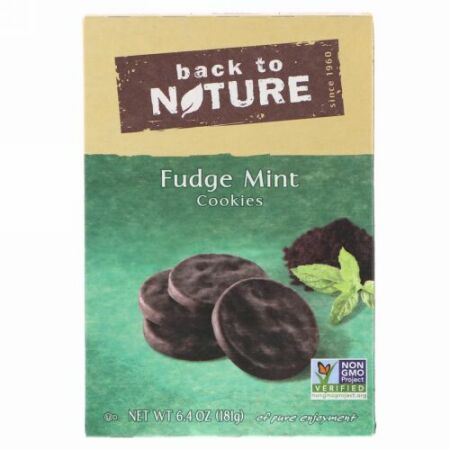 Back to Nature, ファッジミントクッキー、 6.4オンス (181 g) (Discontinued Item)