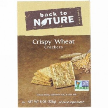 Back to Nature, クリスピー・ウィート・クラッカー、 8 オンス (226 g) (Discontinued Item)