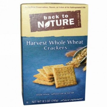 Back to Nature, ハーベスト全粒粉クラッカー 8.5 オンス (240 g) (Discontinued Item)