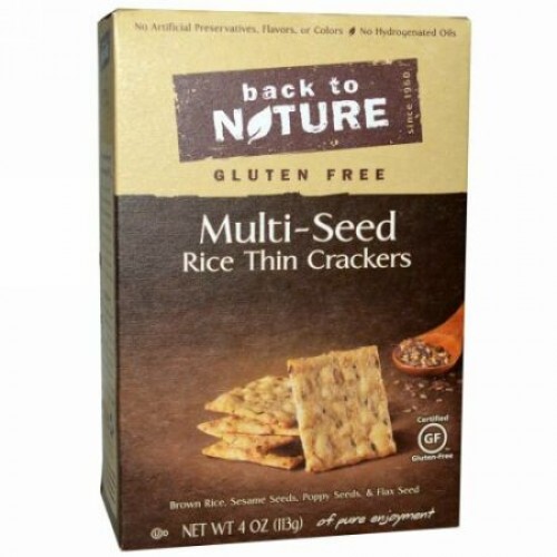 Back to Nature, グルテンフリー、マルチシード・ライス・シンクラッカー、4 oz (113 g) (Discontinued Item)