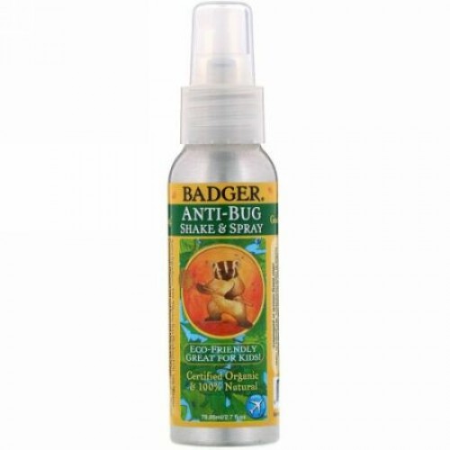 Badger Company, アンチバグ、シェイク＆スプレー、79.85 ml（2.7 fl oz）