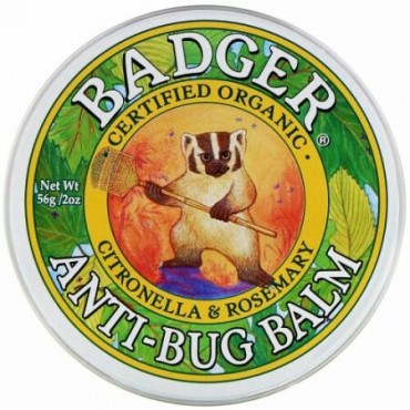 Badger Company, アンチバグバーム、シトロネラ＆ローズマリー、56g（2oz）