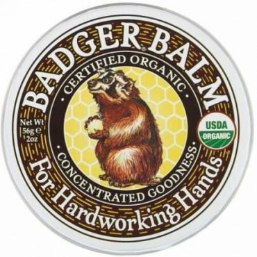 Badger Company, 一生懸命働く手のための Badger Balm、2オンス(56 g)