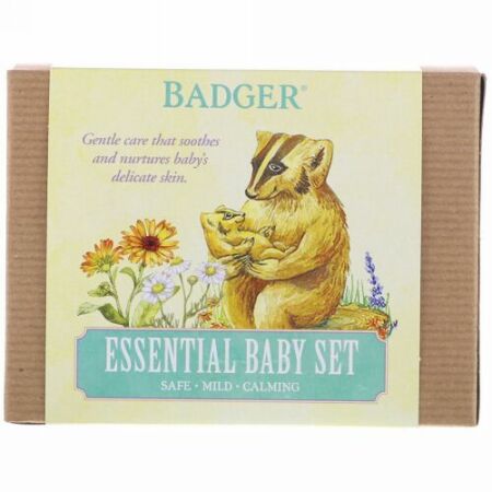 Badger Company, エッセンシャルベビーセット、3点セット (Discontinued Item)