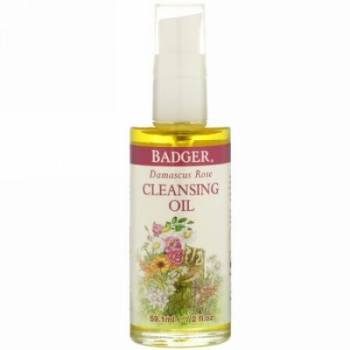 Badger Company, Face Care, Damascus Rose Cleansing Oil, 2 fl oz (59.1 ml)