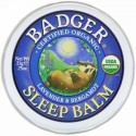 Badger Company, オーガニック、スリープバーム、ラベンダー＆ベルガモット、21g（0.75oz）