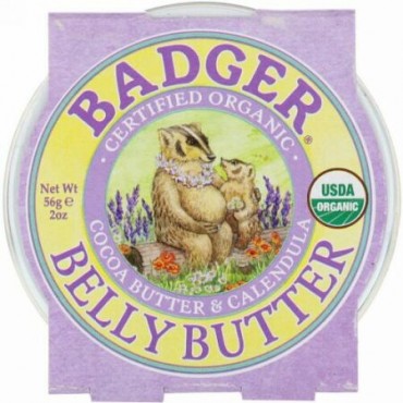 Badger Company, オーガニック・ベリーバター、 ココアバター & カレンデュラ（キンセンカ）、2 オンス (56 g) (Discontinued Item)
