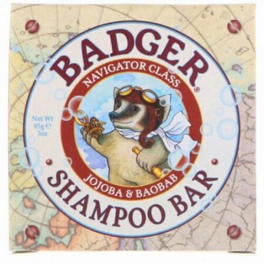 Badger Company, シャンプーバー、ホホバ＆バオバブ、3オンス (85 g)