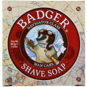 Badger Company, シェーブ・ソープ、ナビゲータークラス、マンケア、3.15 オンス(89.3 g) (Discontinued Item)