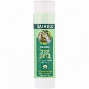 Badger Company, ストレススーザー、タンジェリン＆ローズマリー、.60 oz (17 g)