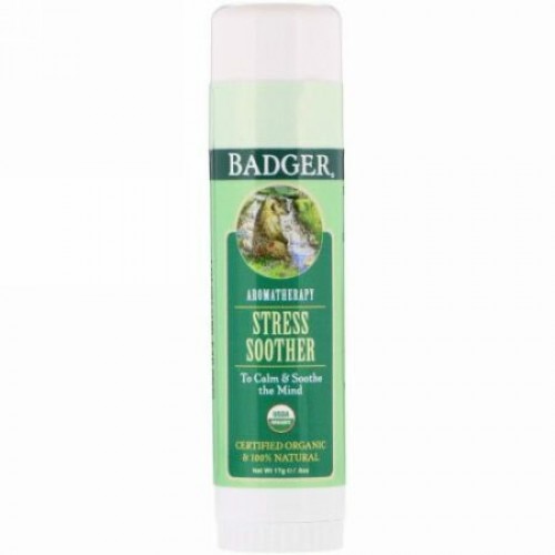 Badger Company, ストレススーザー、タンジェリン＆ローズマリー、.60 oz (17 g)