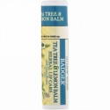 Badger Company, Tea Tree & Lemon Balm Herbal Lip Care with Cocoa Butter, .25 oz (7 g) (Discontinued Item)