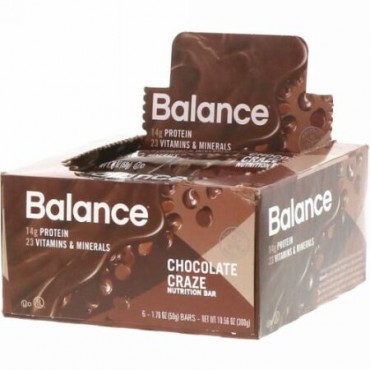 Balance Bar, 栄養補給バー、チョコレート味、6本、各50g (Discontinued Item)