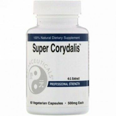 Balanceuticals, Super Corydalis, Professional Strength, 500 mg, 60 Vegetarian Capsules
