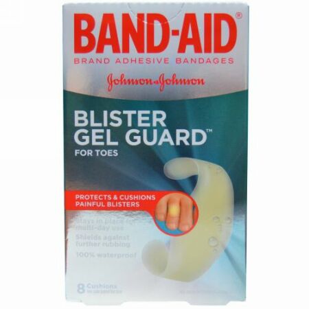 Band Aid, Adhesive Bandages, Blister Gel Guard for Toes, 8 Cushions (Discontinued Item)